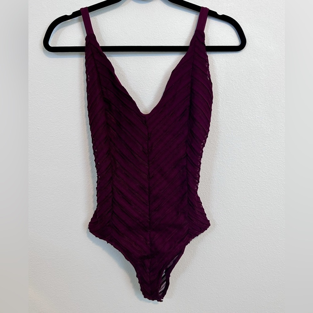 Bershka - ribbed lace bodysuit